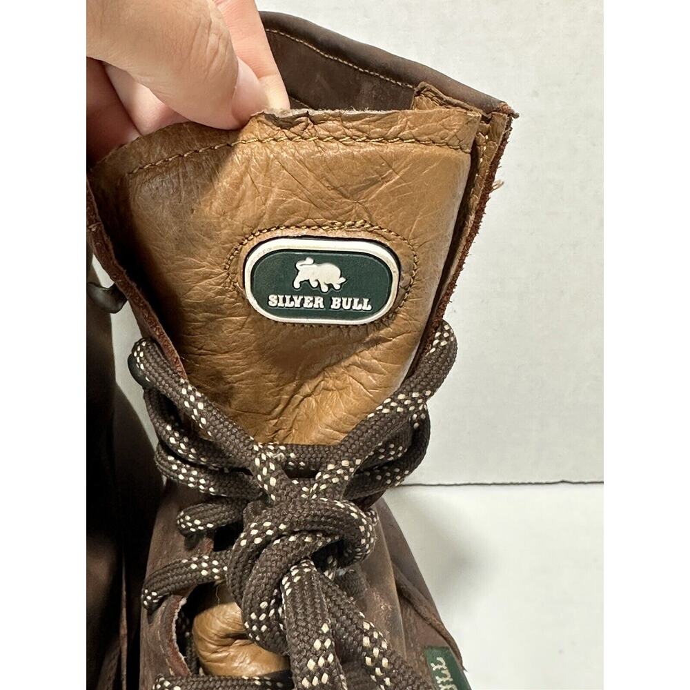 Silver Bull Mens Work boots leather waterproof oil resistance Sz men 8.5 - w 9.5 - Picture 6 of 11